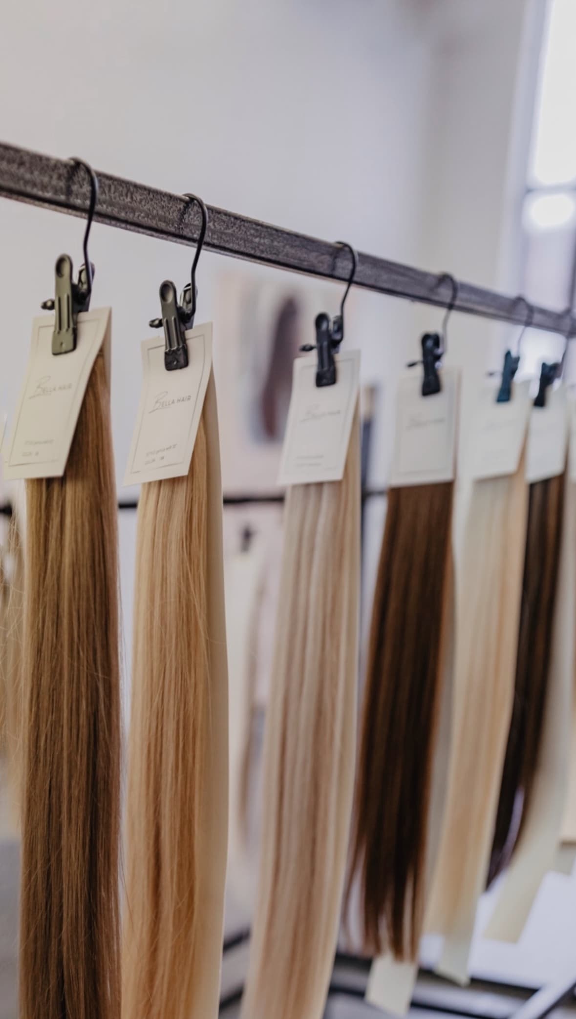 Haarverlängerung mit Tressen - Blondes Haar